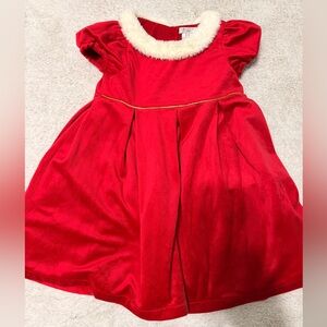 Max Studio Red Dress with Cream Trim